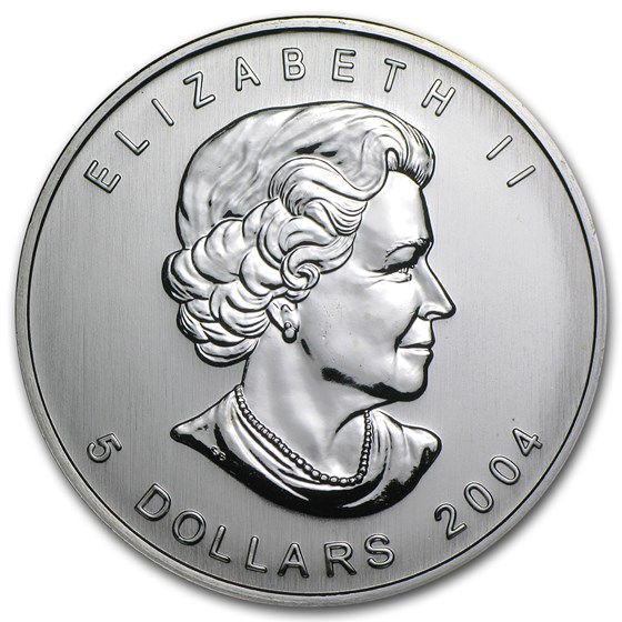 2004 Canada 1 oz Silver Maple Leaf BU