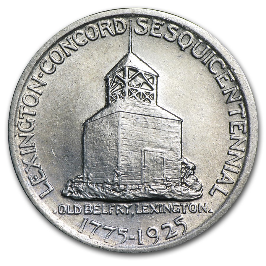 1925 Lexington-Concord Sesquicentennial Half AU
