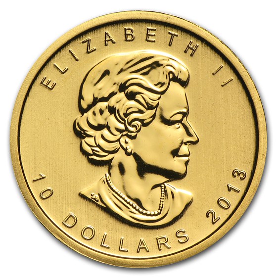 2013 Canada 1/4 oz Gold Maple Leaf BU