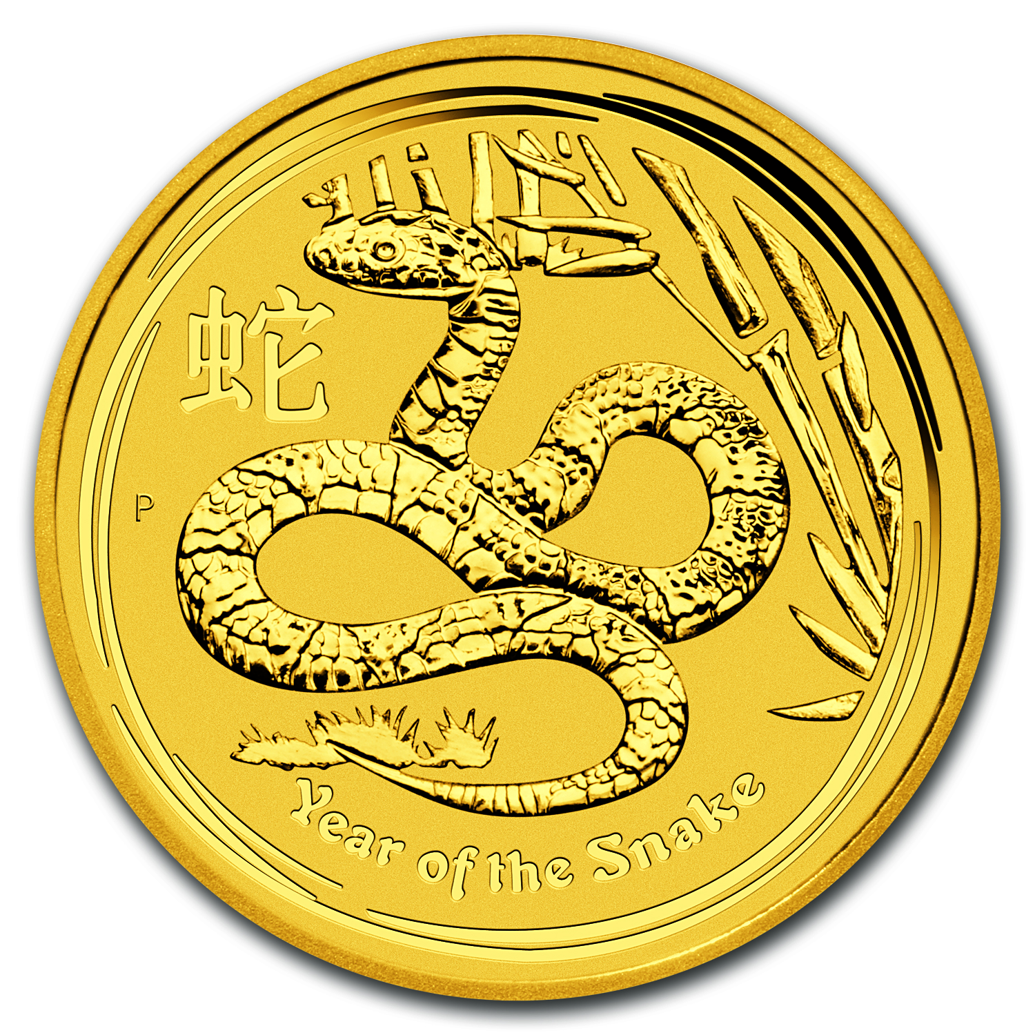 2013 Australia 1/2 oz Gold Lunar Snake BU (Series II)