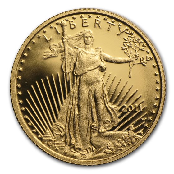2011-W 1/10 oz Proof American Gold Eagle (w/Box &amp; COA)