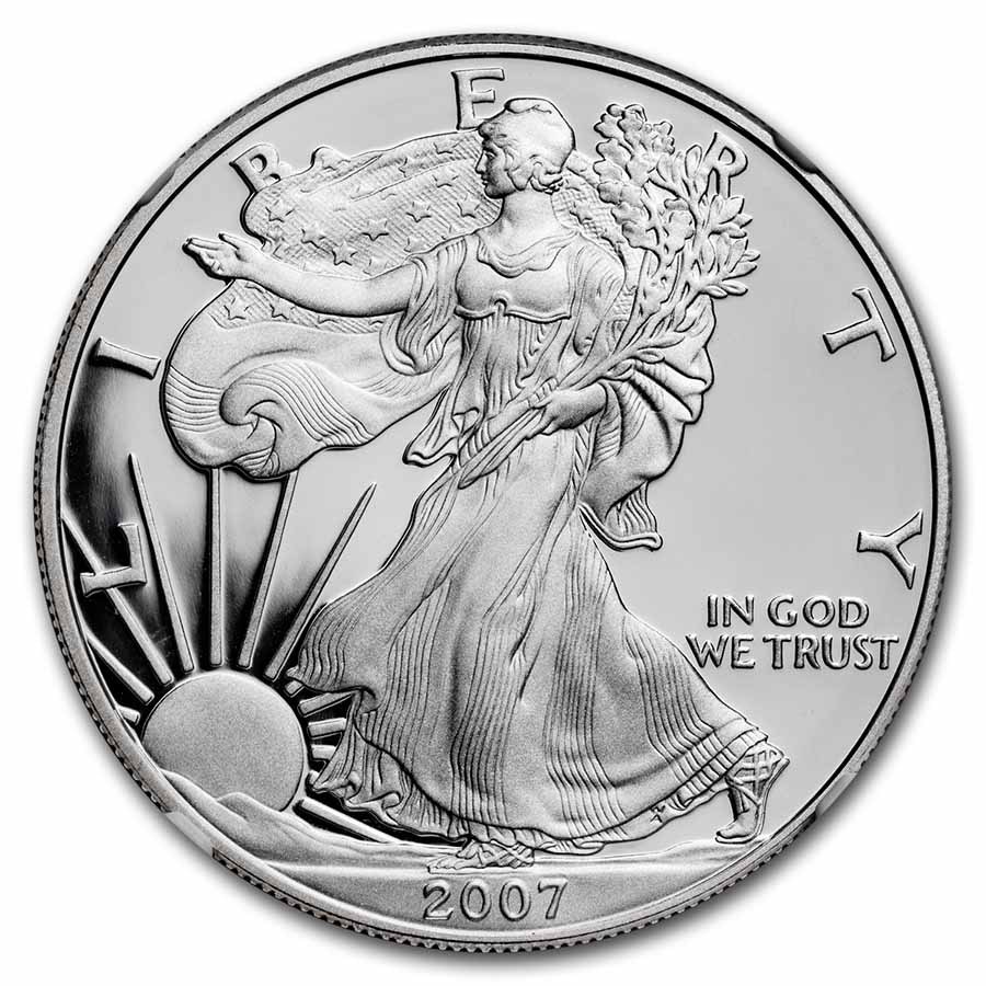 2007-W Proof American Silver Eagle PF-70 NGC