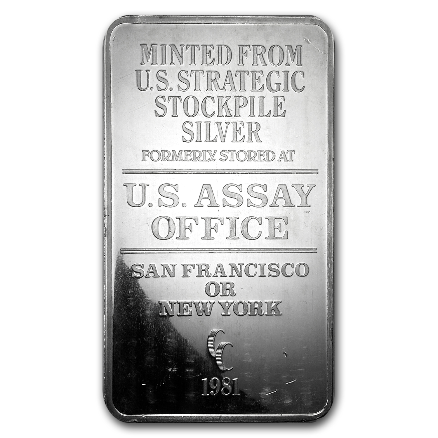 100 oz Pressed Silver Bar - U.S. Assay Office