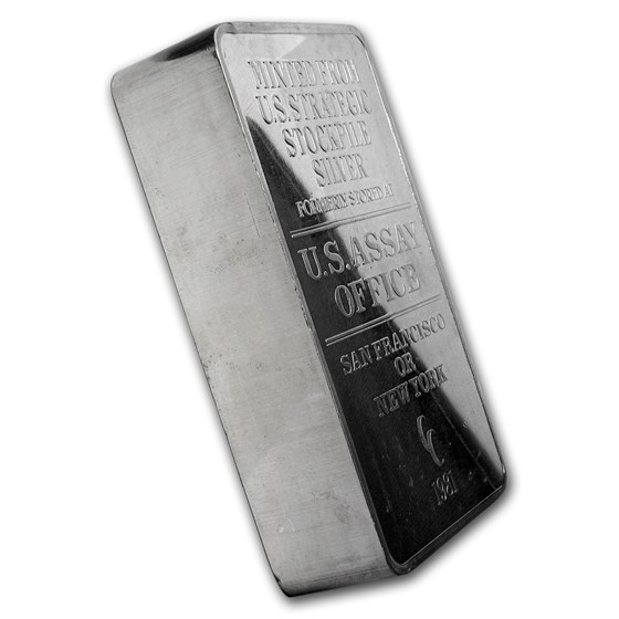 100 oz Pressed Silver Bar - U.S. Assay Office