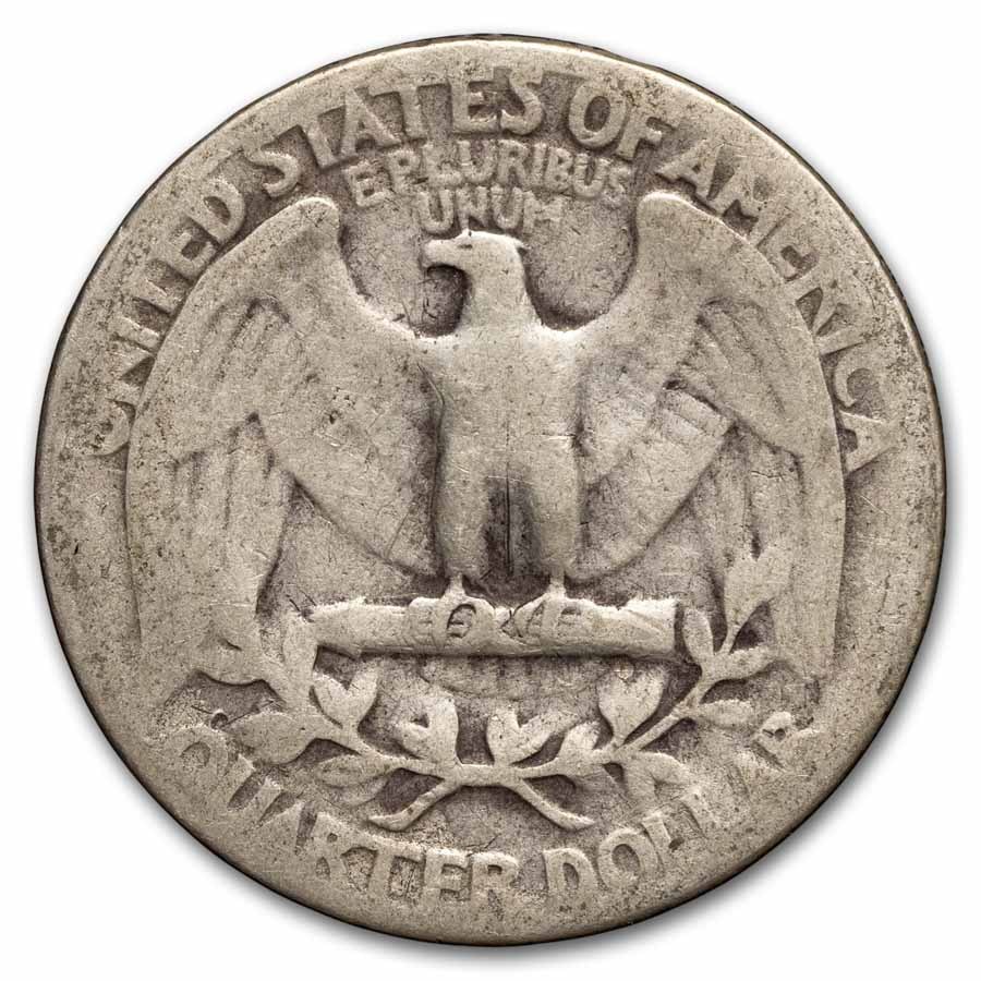 1932-1939 Washington Quarter 40-Coin Roll Avg Circ
