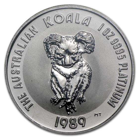 1989 Australia 1 oz Platinum Koala BU