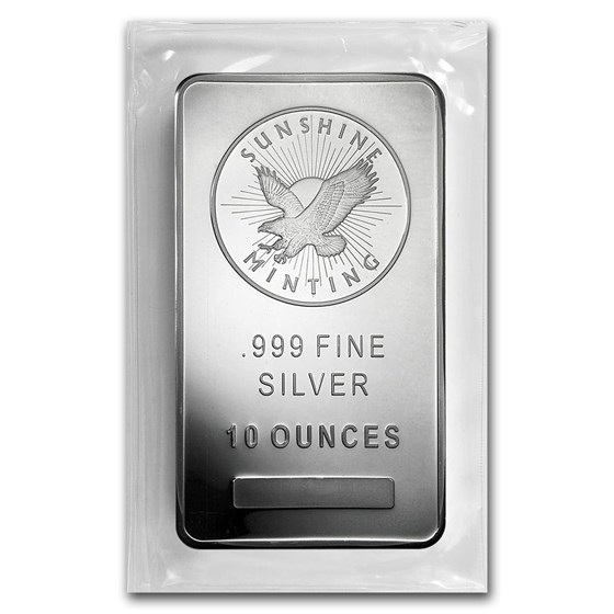 10 oz Silver Bar - Sunshine (Mint Mark SI)
