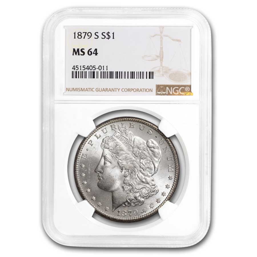 1879-S Morgan Dollar MS-64 NGC