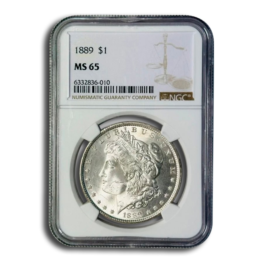 1889 Morgan Dollar MS-65 NGC