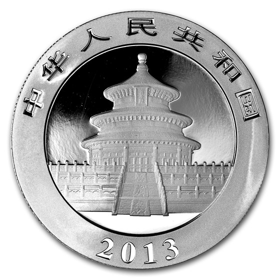 2013 China 1 oz Silver Panda BU (In Capsule)