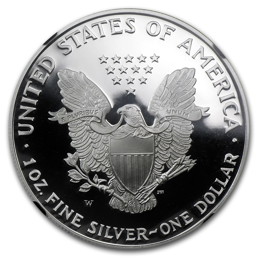 1995-W Proof American Silver Eagle PF-69 NGC (Retro Black Insert)