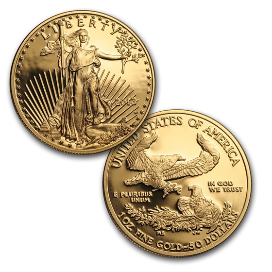 2013-W 4-Coin Proof American Gold Eagle Set (w/Box &amp; COA)