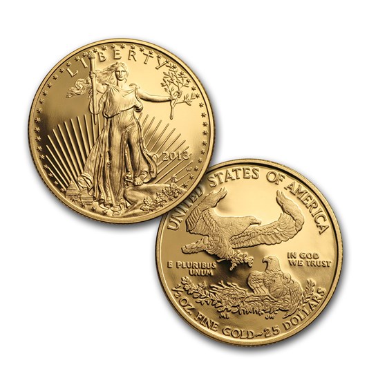 2013-W 4-Coin Proof American Gold Eagle Set (w/Box &amp; COA)