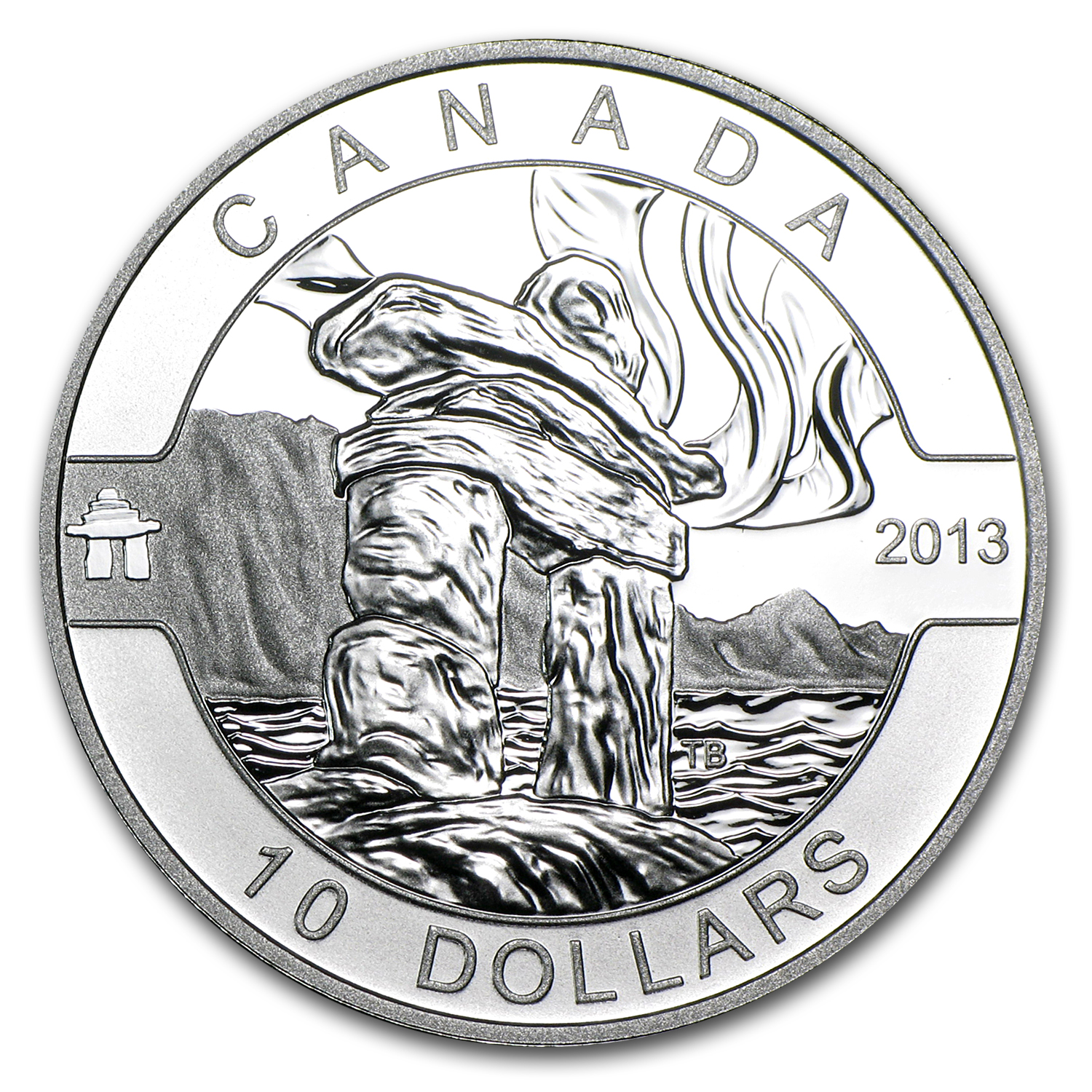 2013 Canada 1/2 oz Silver $10 Inukshuk