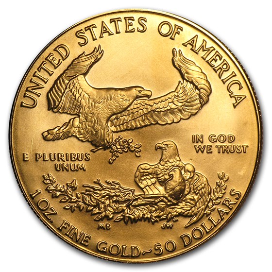 1991 1 oz American Gold Eagle BU (MCMXCI)