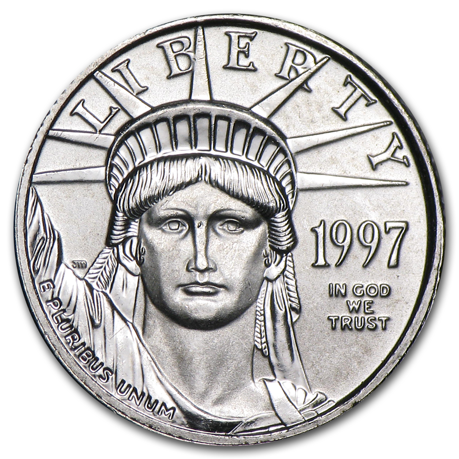 1997 1/10 oz American Platinum Eagle BU