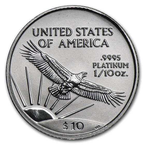 2002 1/10 oz American Platinum Eagle BU