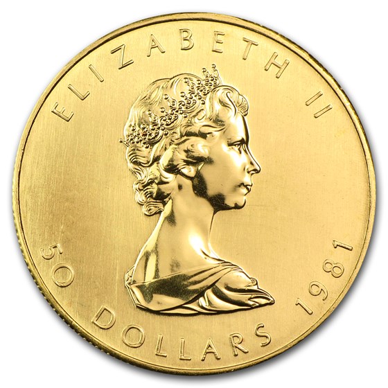1981 Canada 1 oz Gold Maple Leaf BU