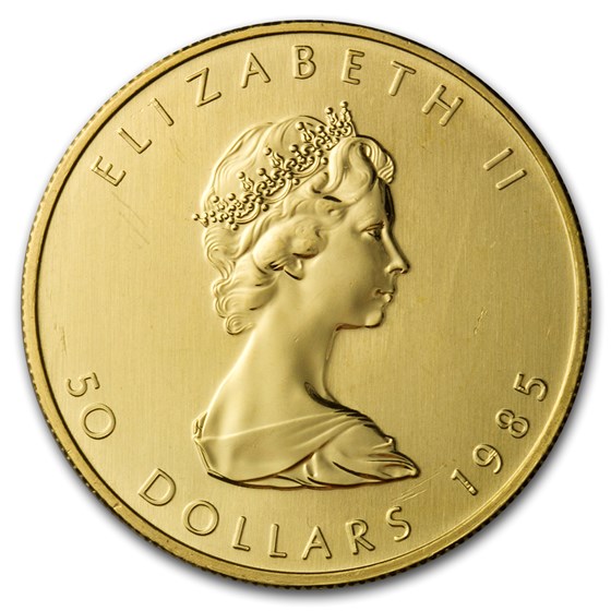 1985 Canada 1 oz Gold Maple Leaf BU