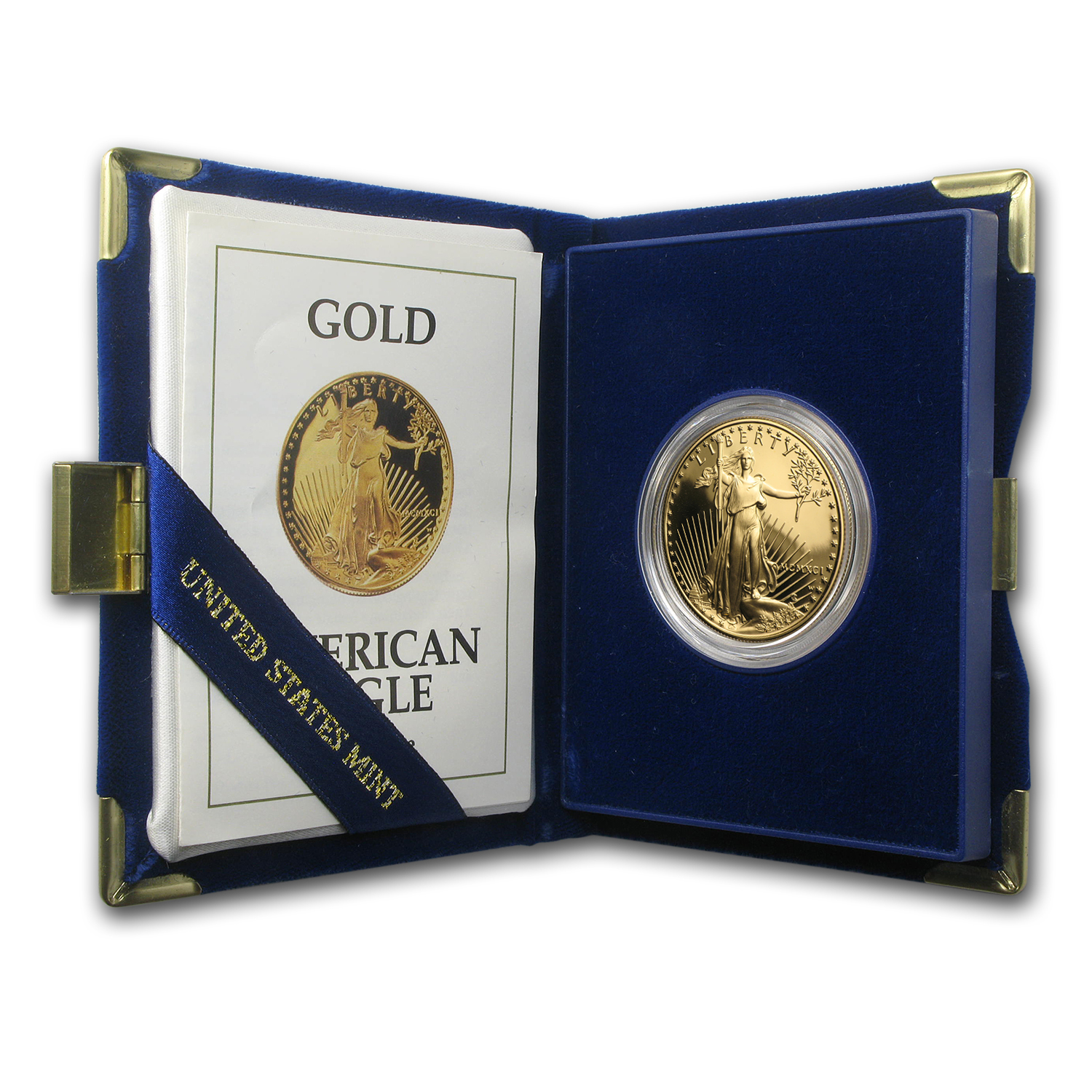 1991-W 1 oz Proof American Gold Eagle (w/Box &amp; COA)