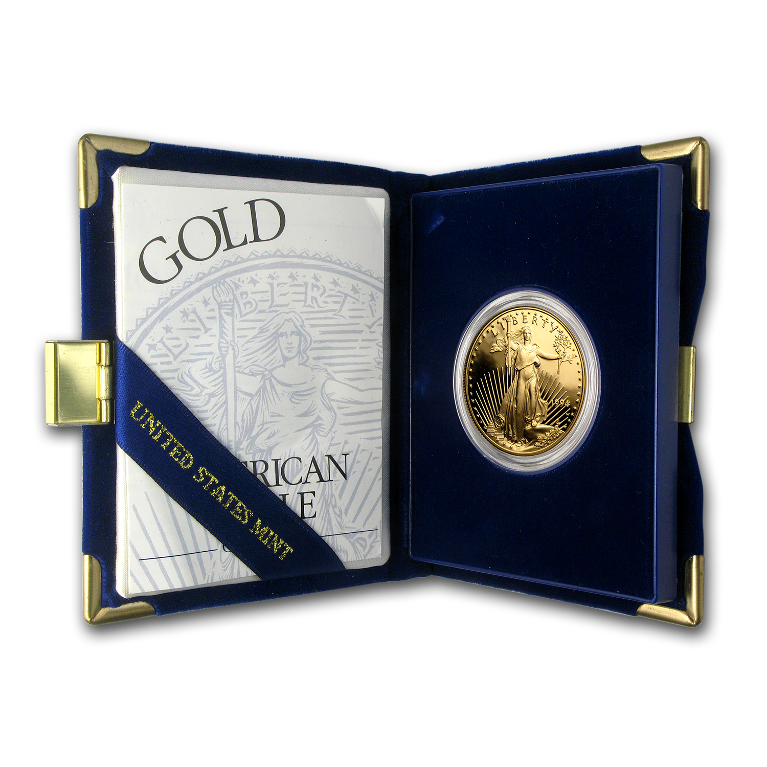 1994-W 1 oz Proof American Gold Eagle (w/Box &amp; COA)