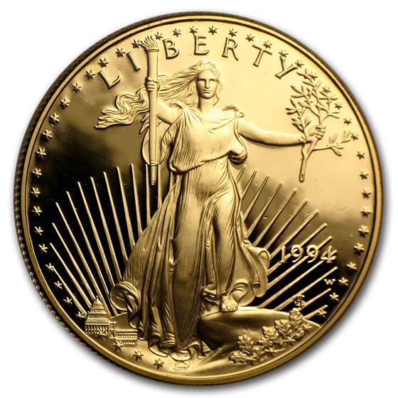 1994-W 1 oz Proof American Gold Eagle (w/Box &amp; COA)