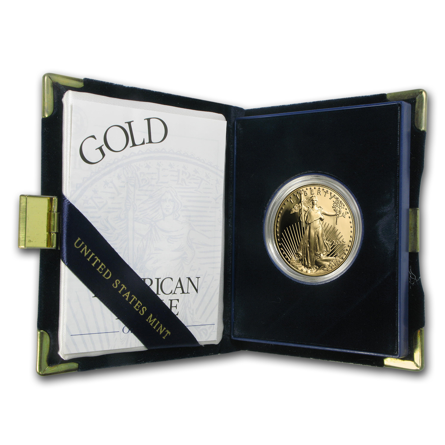 2002-W 1 oz Proof American Gold Eagle (w/Box &amp; COA)