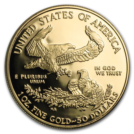 2002-W 1 oz Proof American Gold Eagle (w/Box &amp; COA)