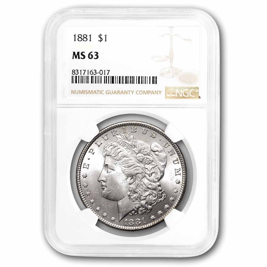 1881 Morgan Dollar MS-63 NGC