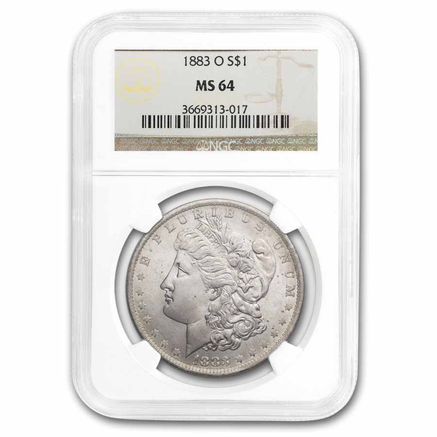 1883-O Morgan Dollar MS-64 NGC