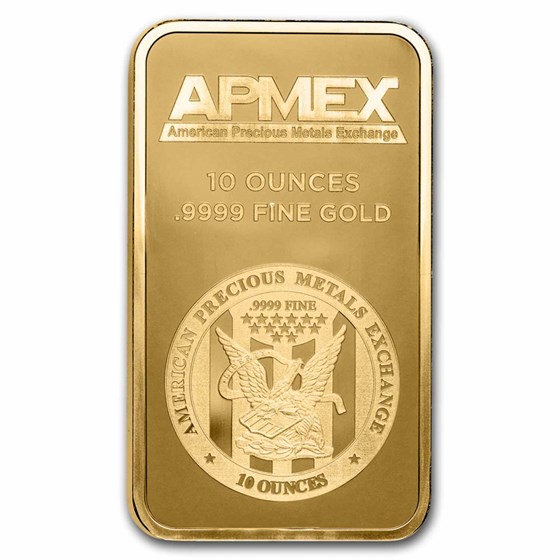 10 oz Gold Bar - APMEX (In Capsule)