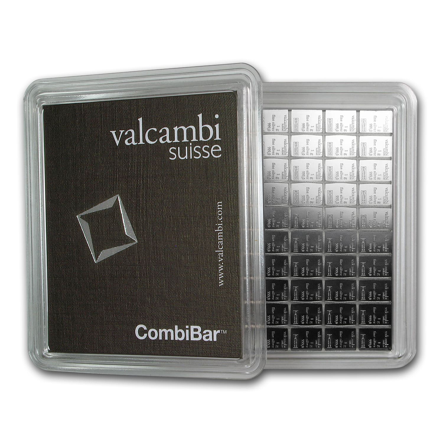 100x 1 gram Silver Bar - Valcambi Silver CombiBar™ (w/Assay) 100x 1 gram Silver Bar - Valcambi Silver CombiBar™ (w/Assay)