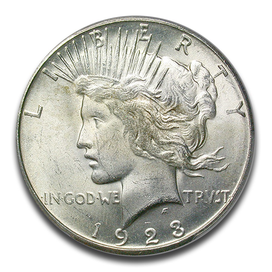 1923-S Peace Dollar MS-63 PCGS
