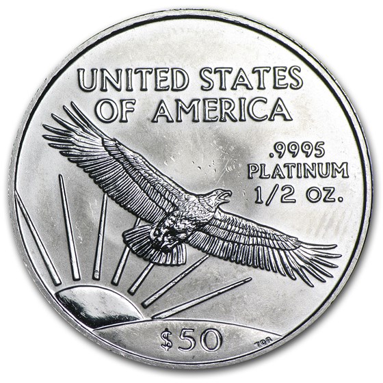 1999 1/2 oz American Platinum Eagle BU