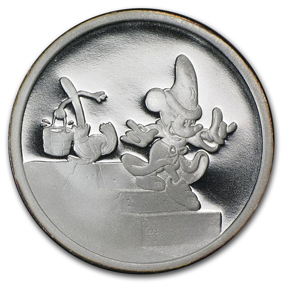 1 oz Silver Round - Walt Disney's Fantasia 50th Anniversary