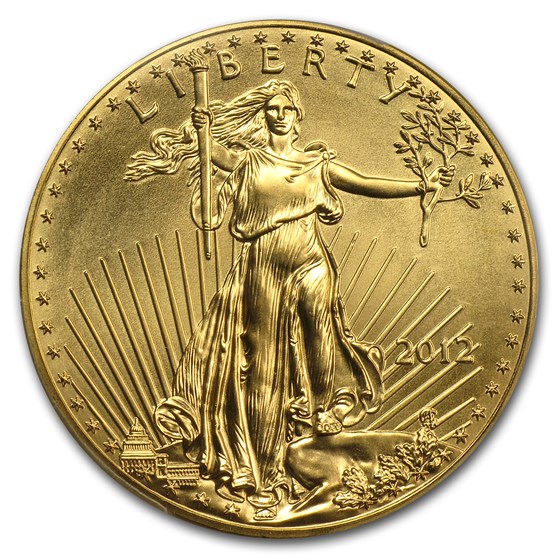 2012 1 oz American Gold Eagle MS-70 PCGS