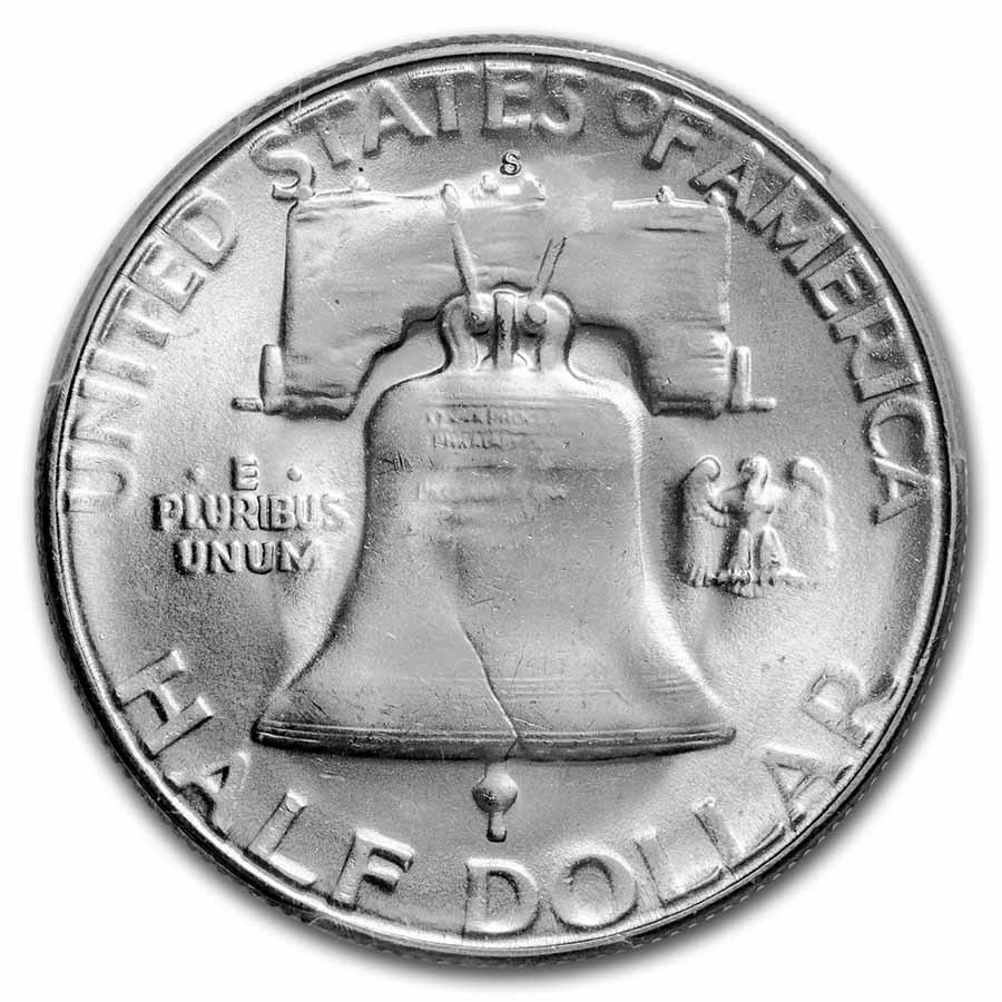 1954-S Franklin Half Dollar MS-65 PCGS