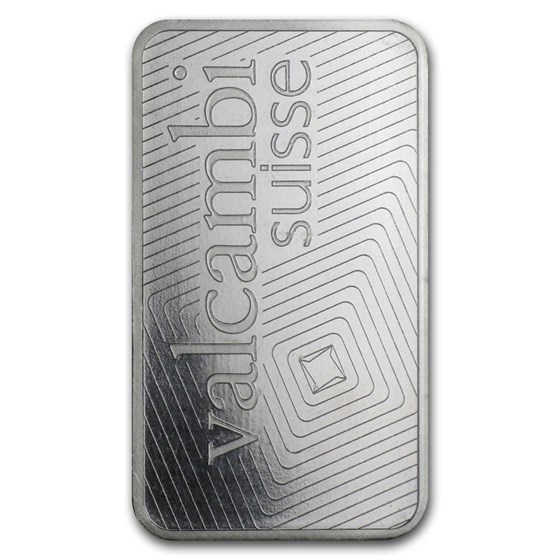 1 oz Platinum Bar - Valcambi (In Assay)