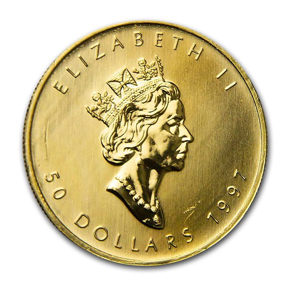 1997 Canada 1 oz Gold Maple Leaf BU