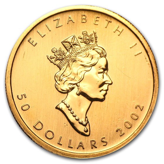 2002 Canada 1 oz Gold Maple Leaf BU
