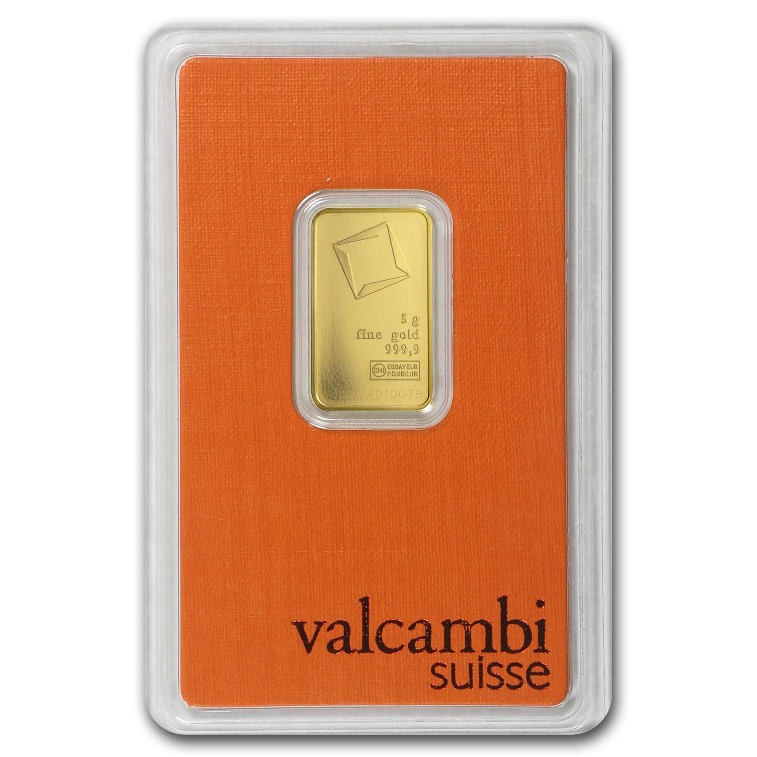5 gram Gold Bar - Valcambi (In Assay)