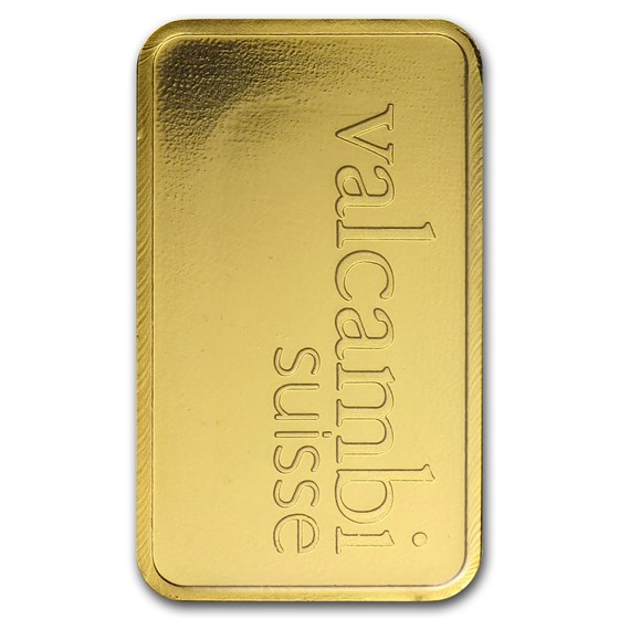 5 gram Gold Bar - Valcambi (In Assay)
