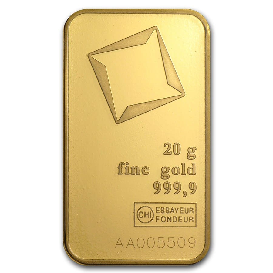20 gram Gold Bar - Valcambi (In Assay)