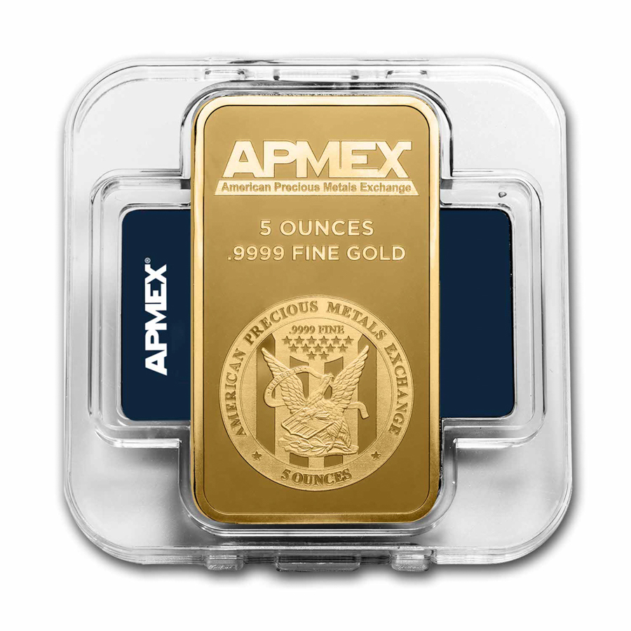 5 oz Gold Bar - APMEX (In Capsule) 5 oz Gold Bar - APMEX (In Capsule)