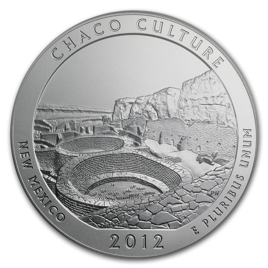 2012-P 5 oz Silver ATB Chaco Culture SP-69 PCGS (FS, Mercanti)