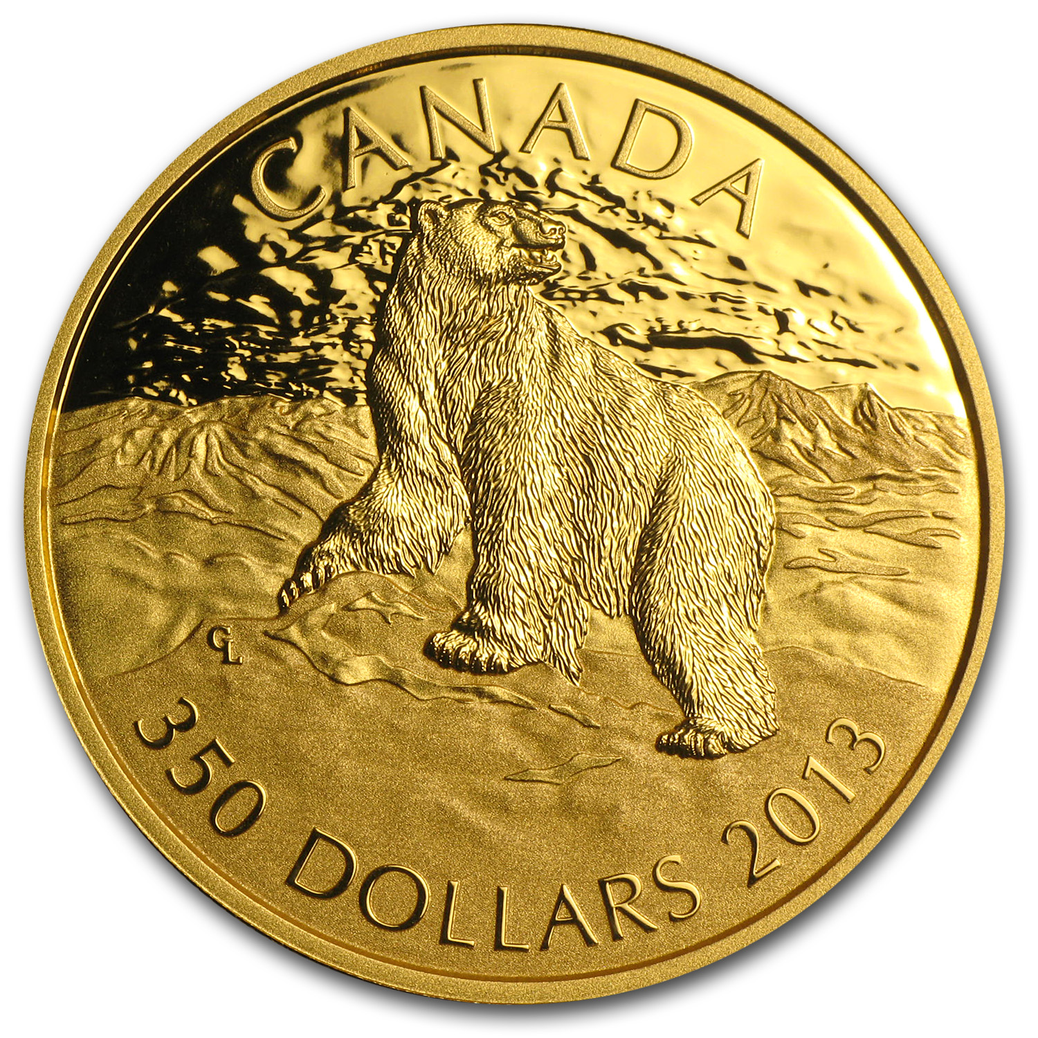 2013 Canada Proof Gold $350 Iconic Polar Bear