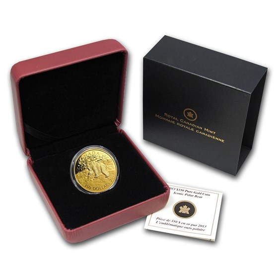 2013 Canada Proof Gold $350 Iconic Polar Bear