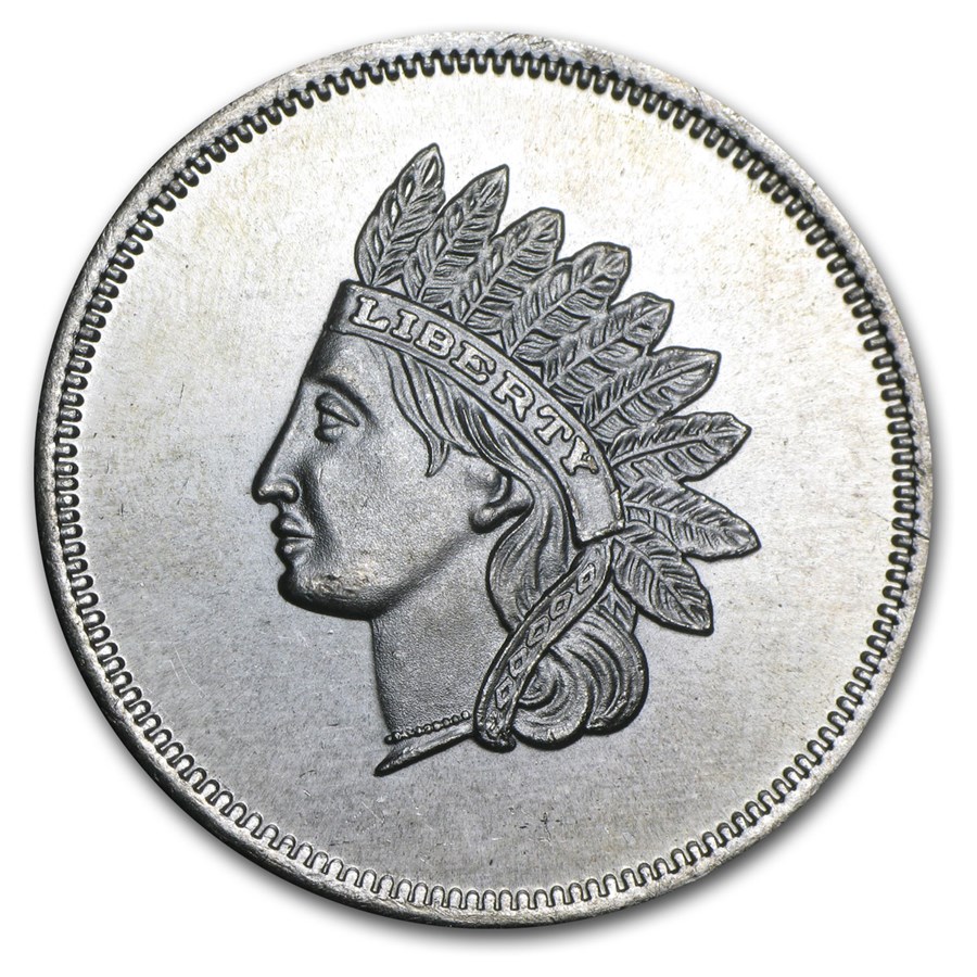 1 oz Silver Round - Indian Head Cent (Replica)