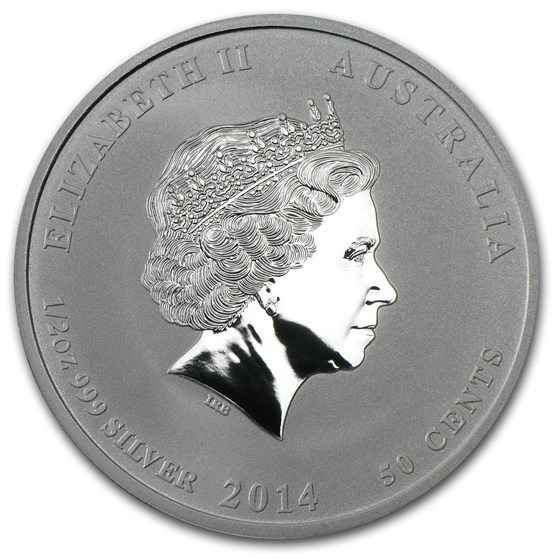 2014 Australia 1/2 oz Silver Year of the Horse BU (Series II)
