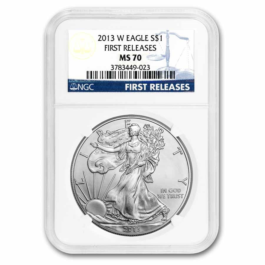 2013-W Burnished American Silver Eagle MS-70 NGC (ER)